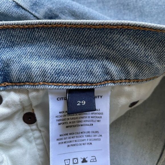 Citizens Of Humanity Light Blue Straight Women’s Jeans - EVA - Premium Vintage - Picture 6 of 6